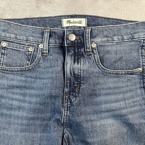 Madewell Womens 26P Cali Demi-Boot Mid Rise Raw Hem Jeans - Picture 6 of 8